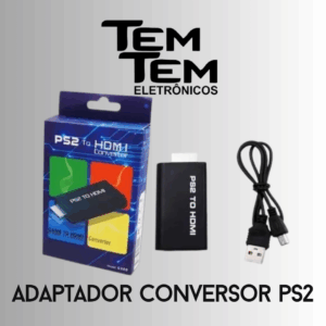 Adaptador Conversor Ps2 Audio Vídeo Av Para Cabo Hdmi