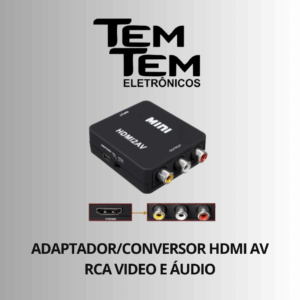 Adaptador /Conversor HDMI AV RCA Video e Áudio |