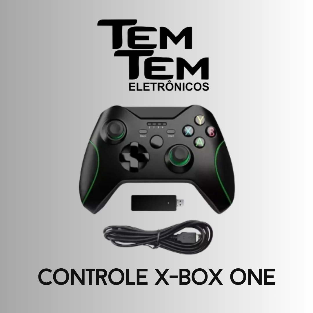 controle x-box Controle Sem Fio Compatível PC Kapbom KAP-X01-W Preto