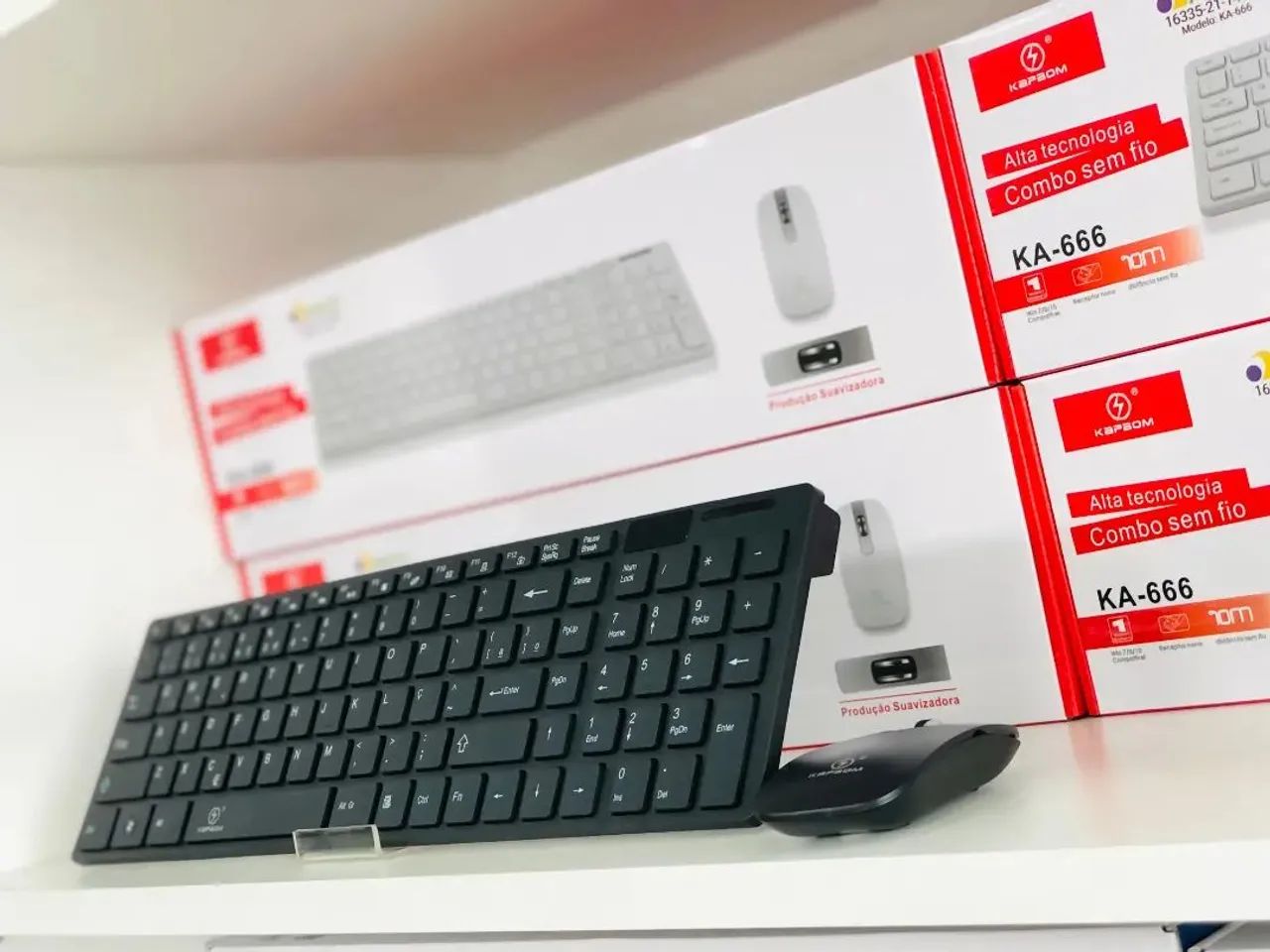 kit teclado e mouse wireless ka-666 - Imagem 2