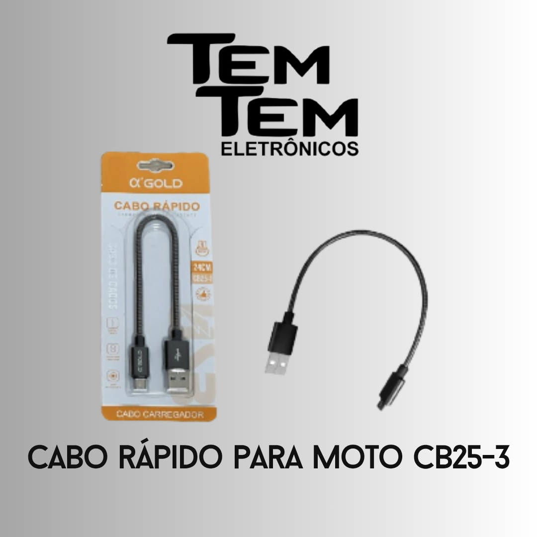 cabo rapido para moto CB25-3