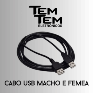 cabo usb macho e femea