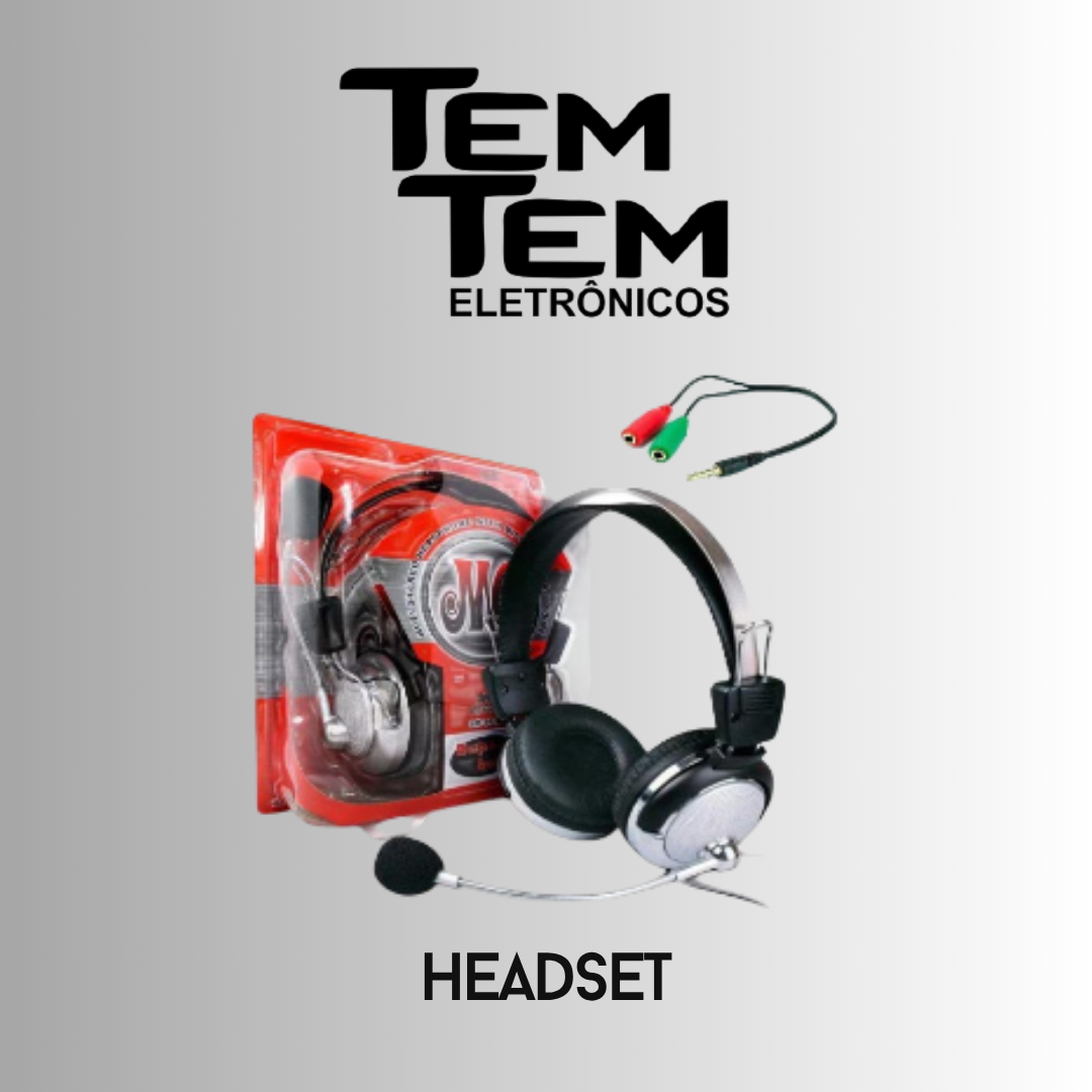 Fone De Ouvido Gamer Master Headset, Com Microfone - Hl301mv