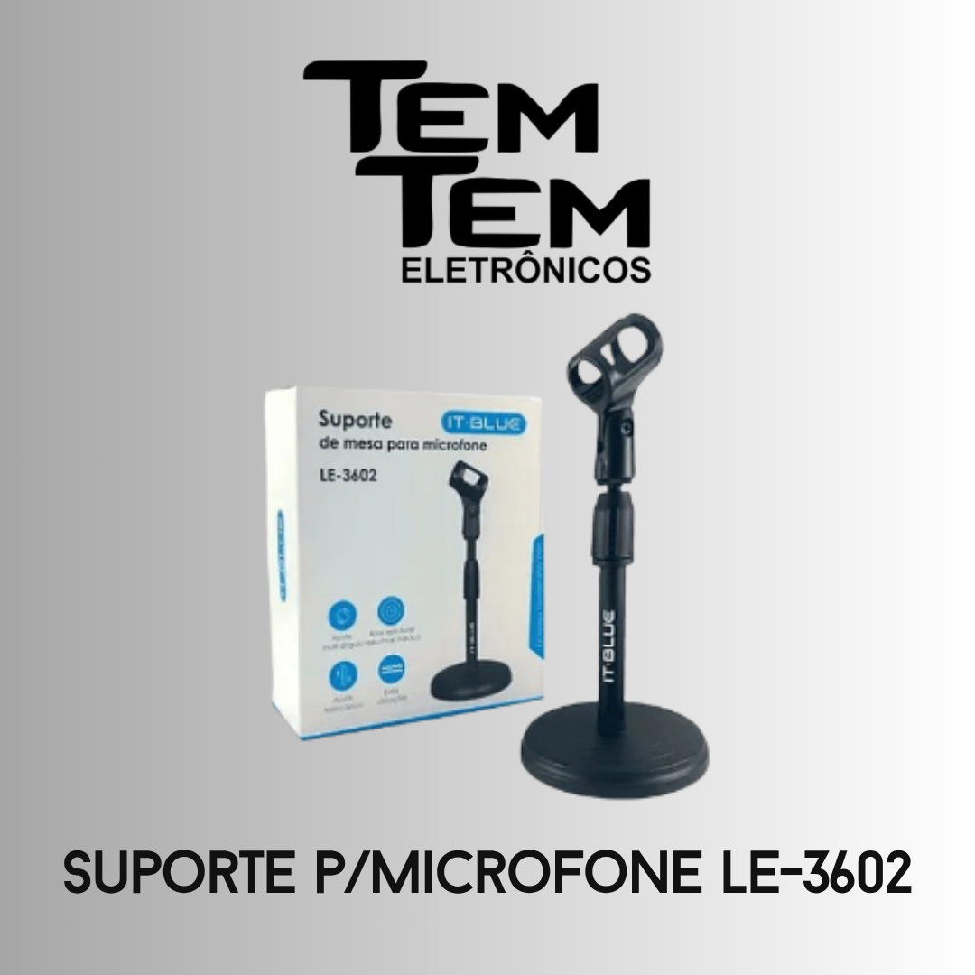 suporte p/microfone le-3602
