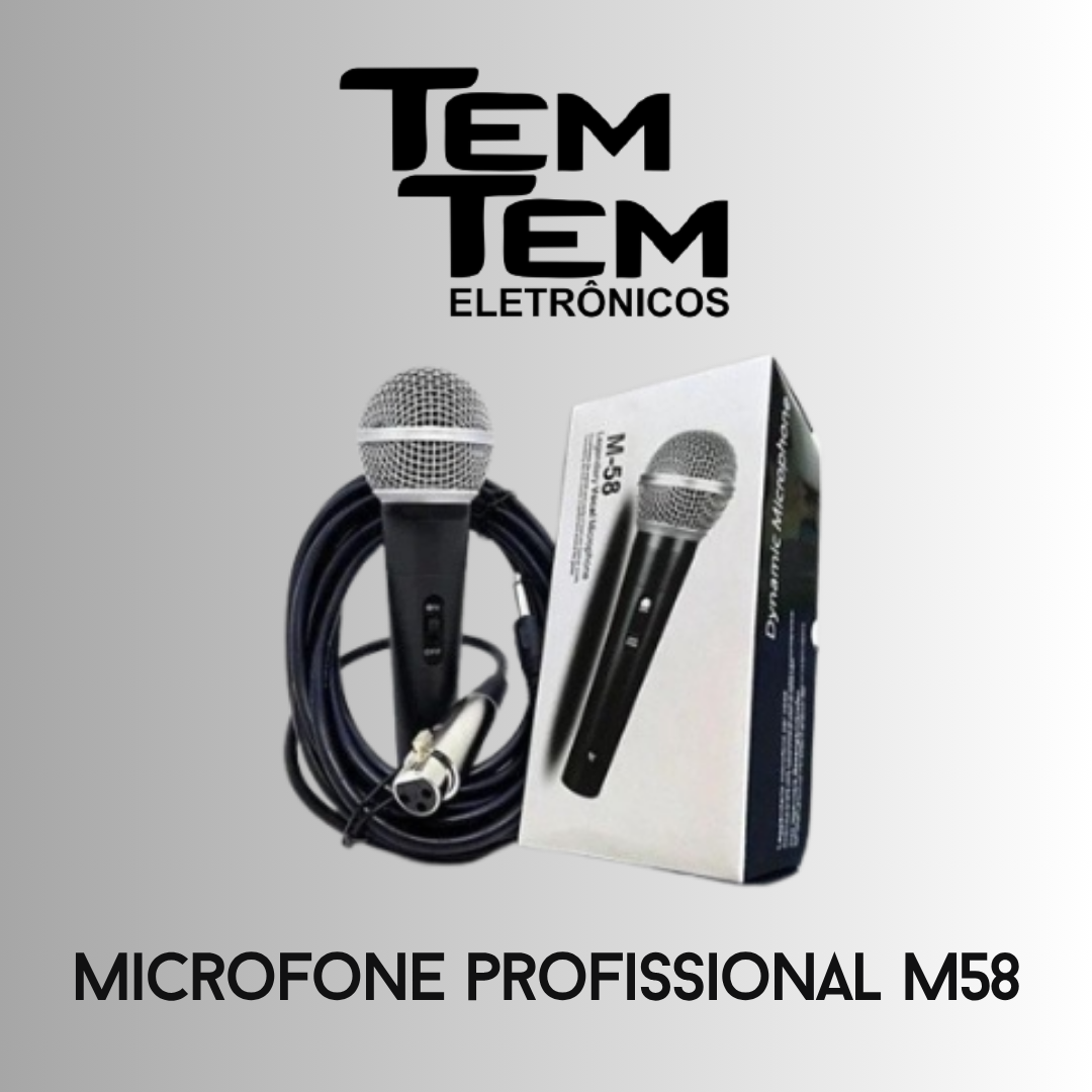 microfone profissional m58