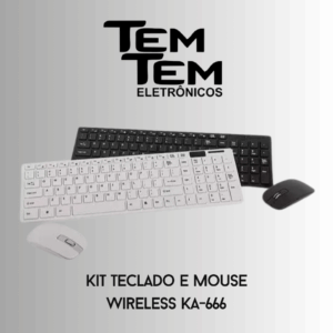 kit teclado e mouse wireless ka-666