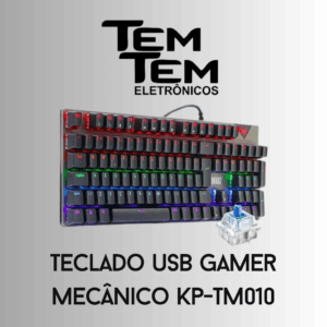 teclado usb gamer mecânico kp-tm010