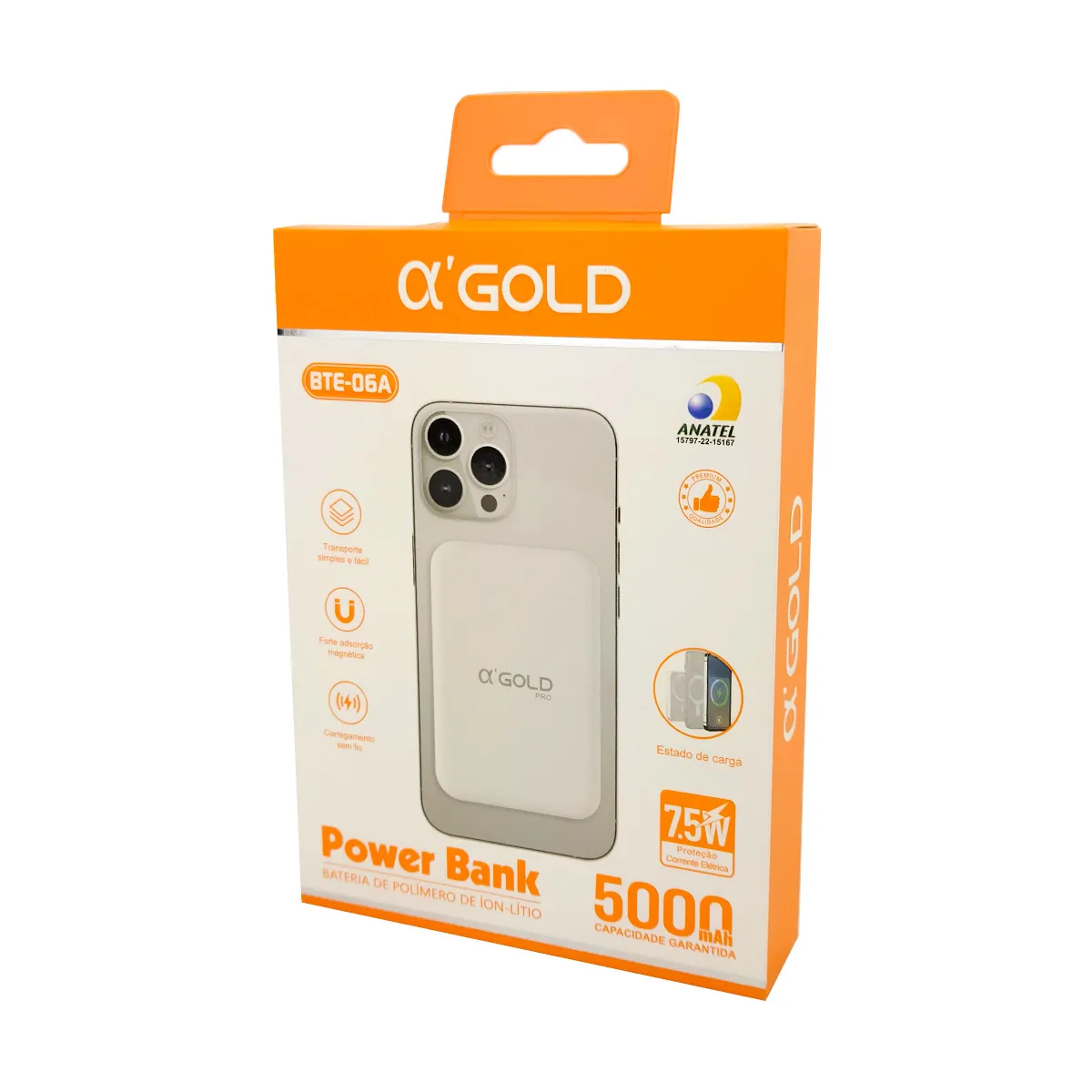 bateria portatil power bank bte-05a - Imagem 2